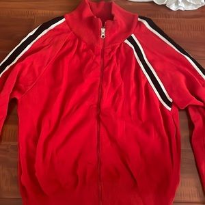 Urban outfitters red zip up